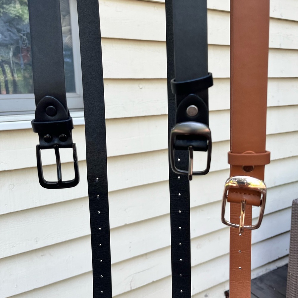 Black and Brown Leather Belts